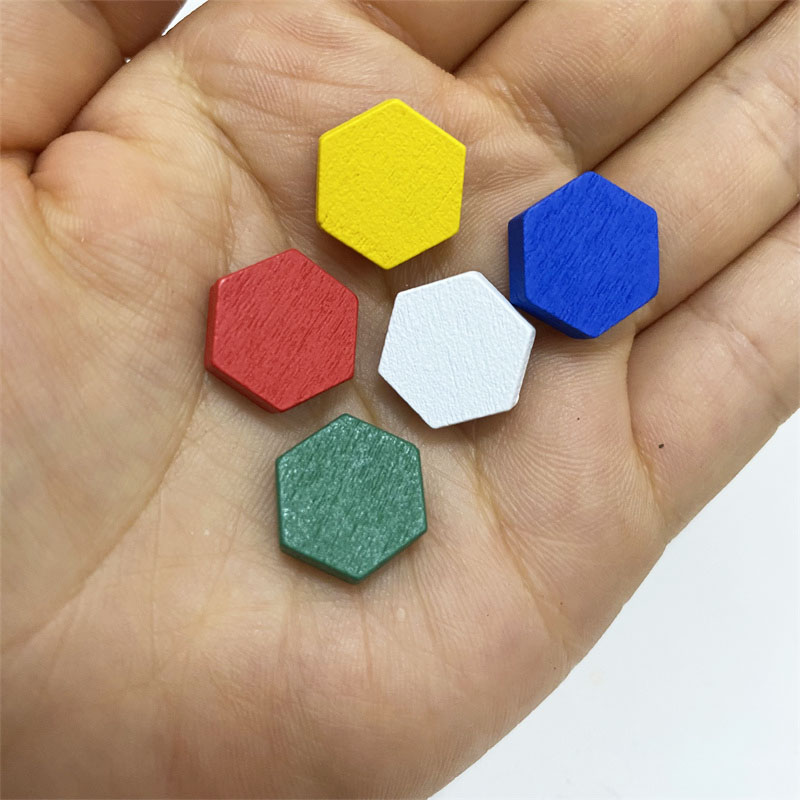 Board Game Hegemony - 50 pezzi in legno prisma esagonale