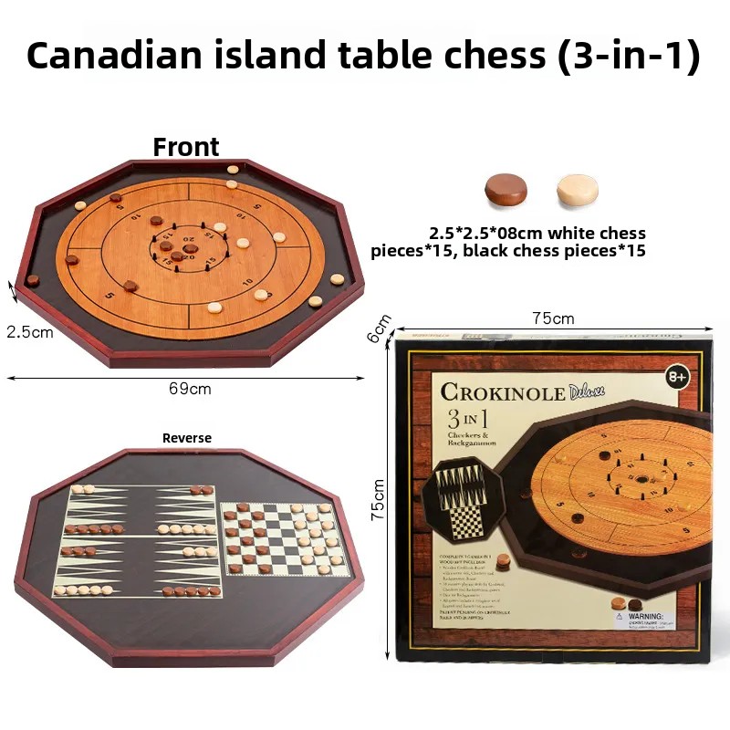 Board Game Operation - Tavola da Crokinole in Legno Massello