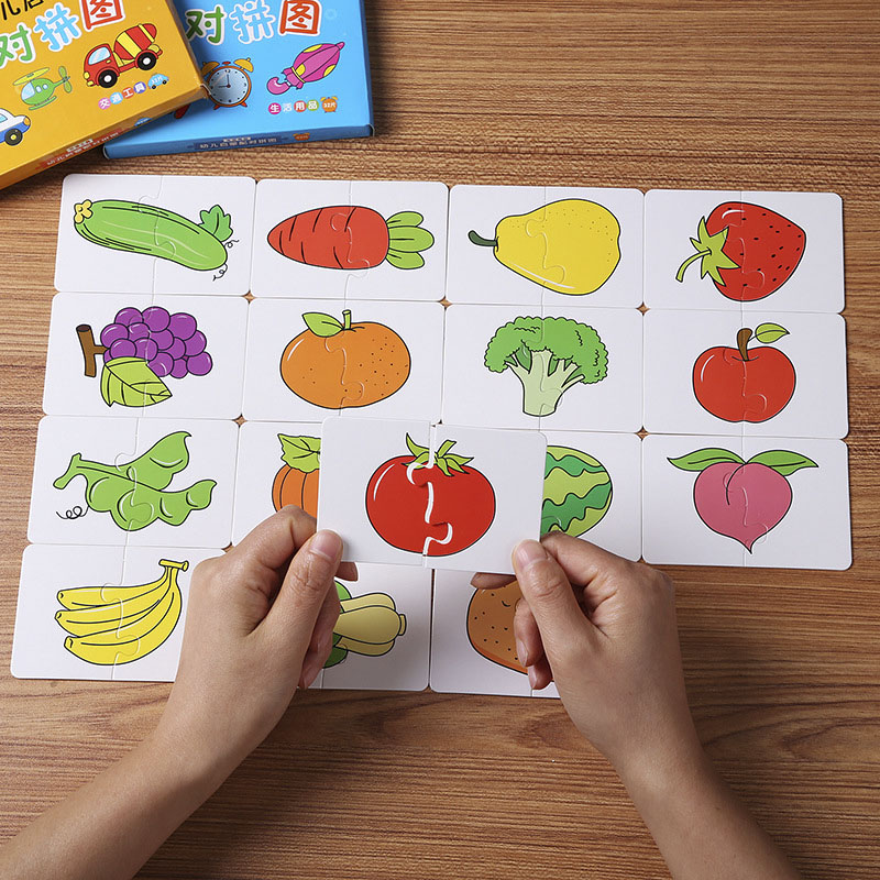 Cooperative Card Game - 32PCS Toddler Card Match Game camion