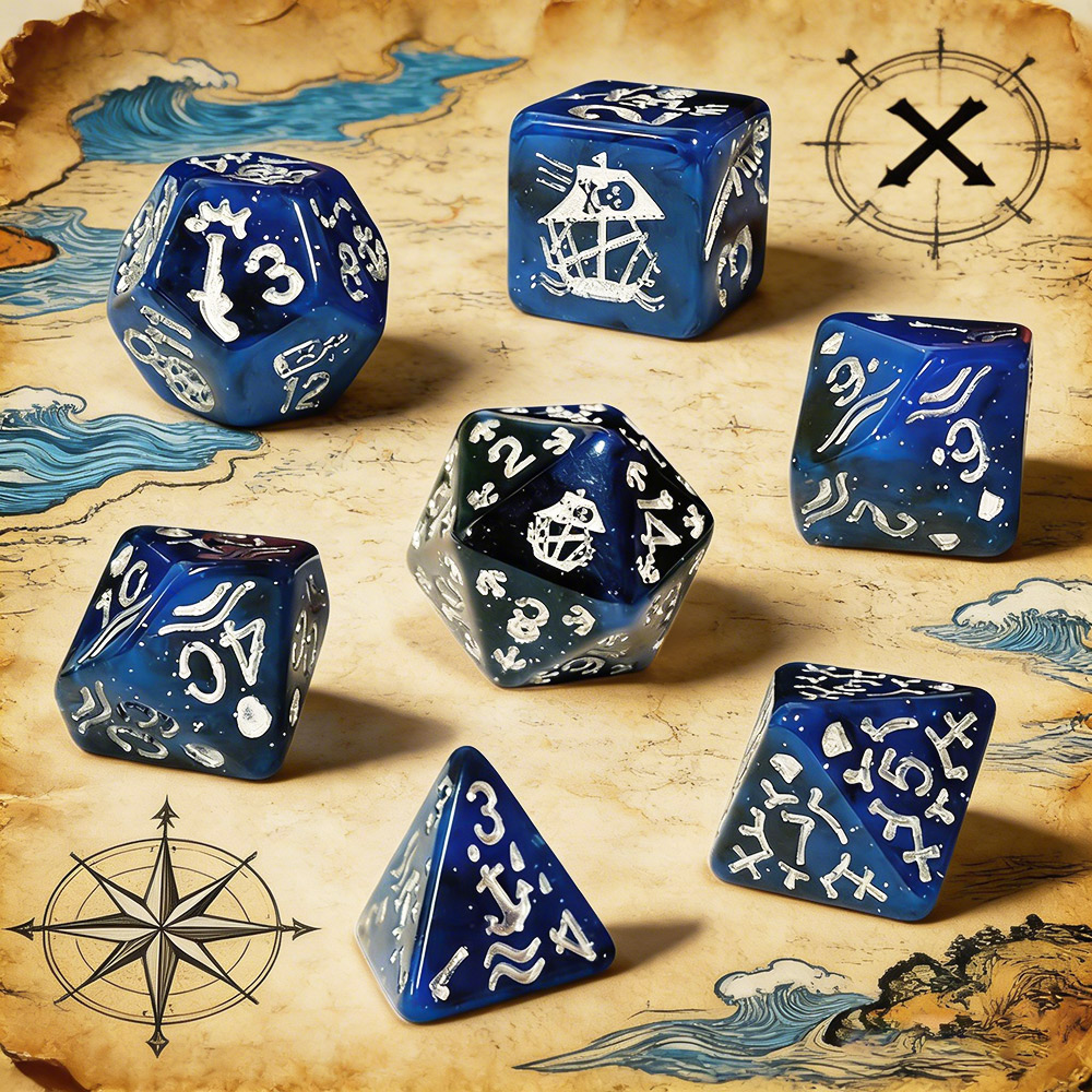 Set di 7 Dadi a Tema Pirata Na - Board Game Pirates recensione e prezzo