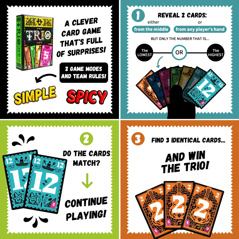 TRIO Strategic Card Board Game - Cooperative Card Game recensione e prezzo